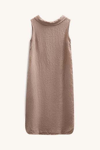Claire Woman CWKarrie Naisten Pellavamekko 200154 nutria