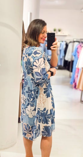 2Biz Alina Naisten Mekko 1021420 blue flowers