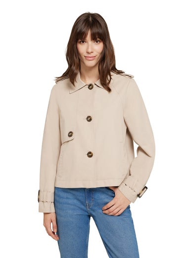 House Of Saki Rockandblue Serafina Jacket Naisten Lyhyt Trenssitakki 22996-1550 11500/classic beige