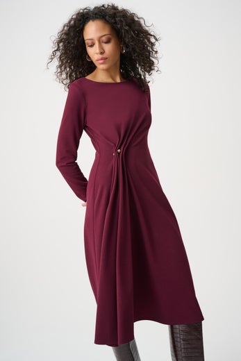 Joseph Ribkoff Scuba Crepe Draped Front Sheath Naisten Mekko 263178