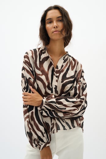 InWear RosalieIW Blouse Naisten Pusero 30112497 900007425/haze zebrah