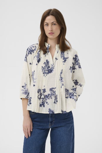 Part Two AlettaPW BL Naisten Pusero 30310470 304770/blue shadow flower print