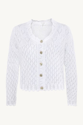 Claire Woman CWPernilla Naisten Neuletakki 73810 valkoinen