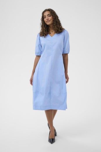 Culture Antoinett SS Dress Naisten Lyhythihainen Mekko 50109184 vaaleansininen