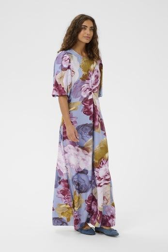 Culture CUMagna Greece Long Dress Naisten Mekko 50112824 109061/blue/pink/yellow flower