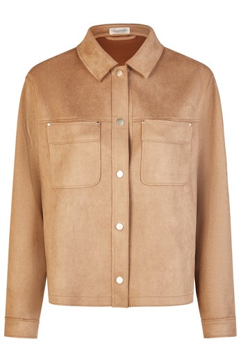 Barbara Lebek Bluse Naisten Paitajakku 55520062 304/cognac