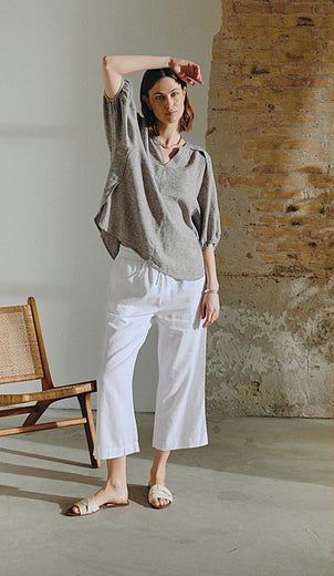 Freequent FQLava Blouse Naisten Tunika 204290 harmaa