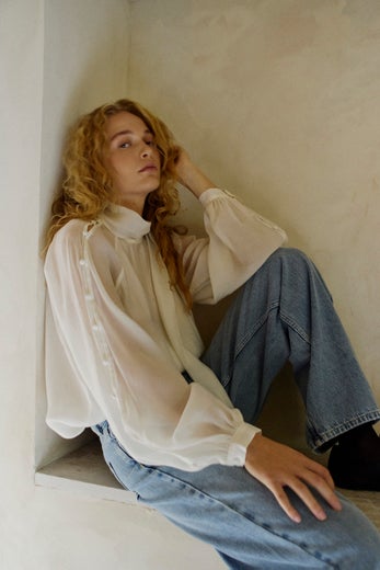 CPH MUSE CMTilly Blouse Naisten Pusero 207852 8273/jet stream