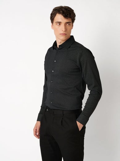 Desoto Casual Kent Black Squares Miesten Paita 97828-3 995/black squares