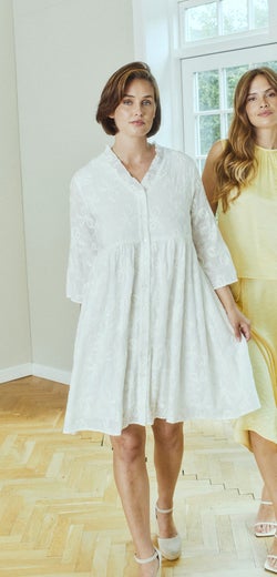 Freequent FQRandy Dress Naisten Mekko 207737 starr off-white