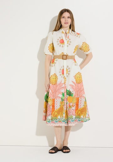 More & More Jungle Print Poplin Dress Naisten Mekko 61043054 4052/phantastic jungle print