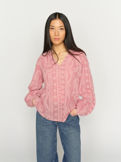 Mos Mosh MMGata Allo Blouse Naisten Pusero 178200 349/dusty rose