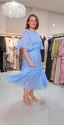 Joseph Ribkoff 3D Chiffon Lds Dress Naisten Juhlamekko 261738 sininen