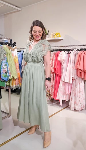 Copenhagen Muse CMCole Dress Naisten Mekko 208342 vihre&auml;/seagrass