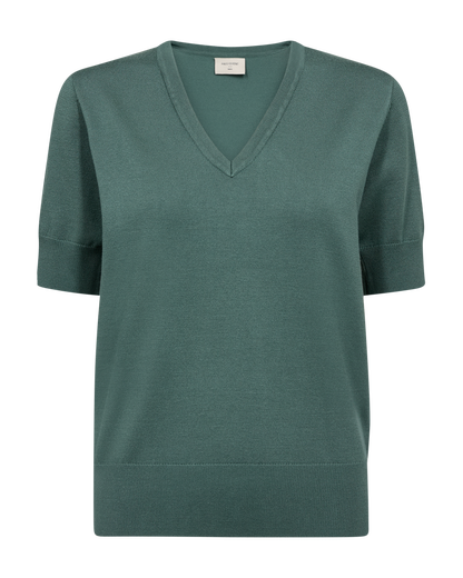 Freequent FQKatie Pullover 201948 naisten lyhythihainen neule vihre&auml;